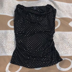 Style & Co. black cowl neck sleeveless blouse